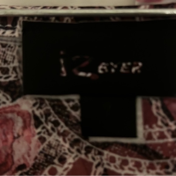 Women’s IZAYER,Boat Neck, Med. Batwing Sleeves,Elastic Sides Top,Multi Colors,XL - Picture 3 of 4